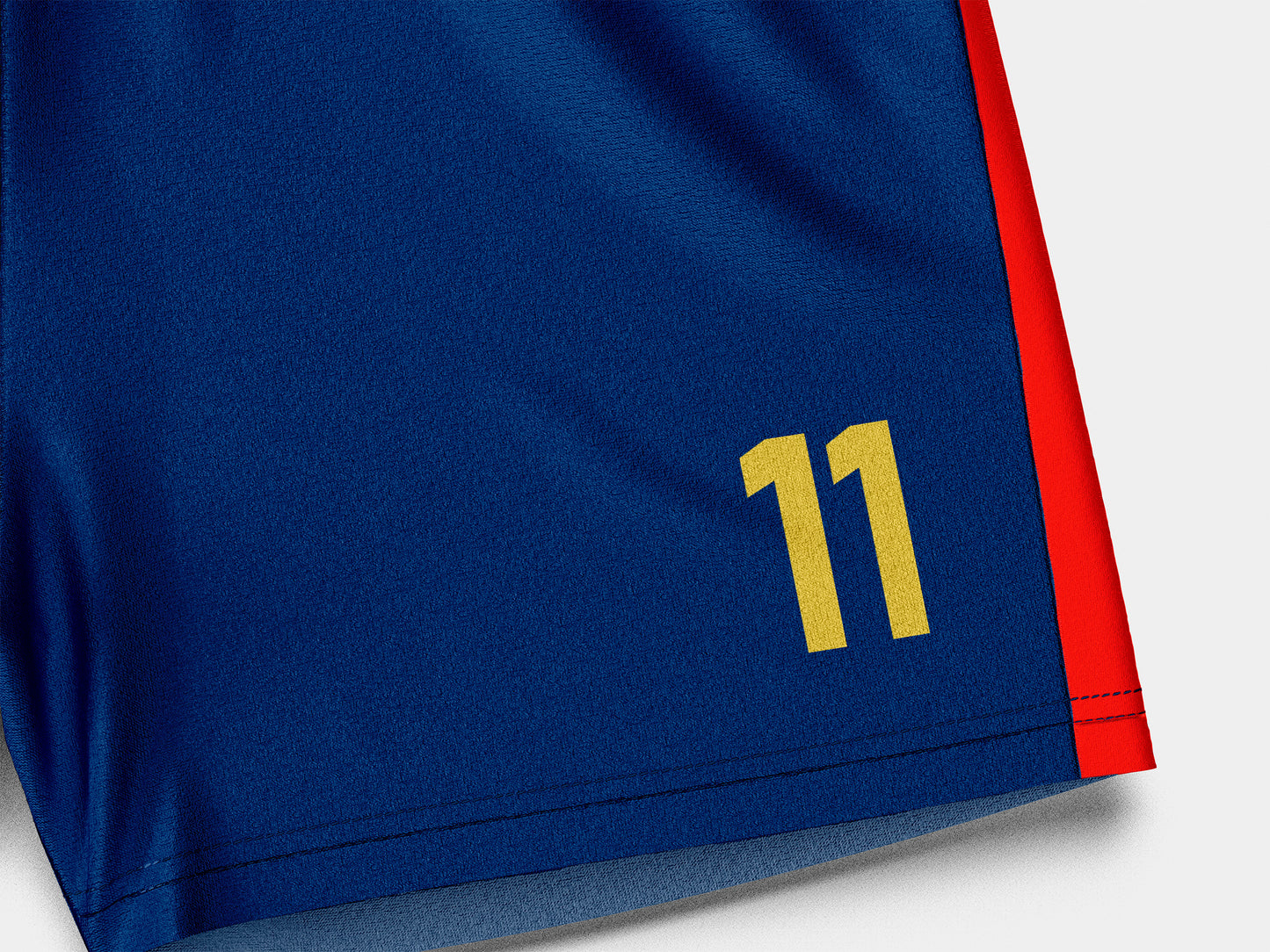 Football Shorts Mockup – Classic 1999 Edition, Front View, High-Resolution