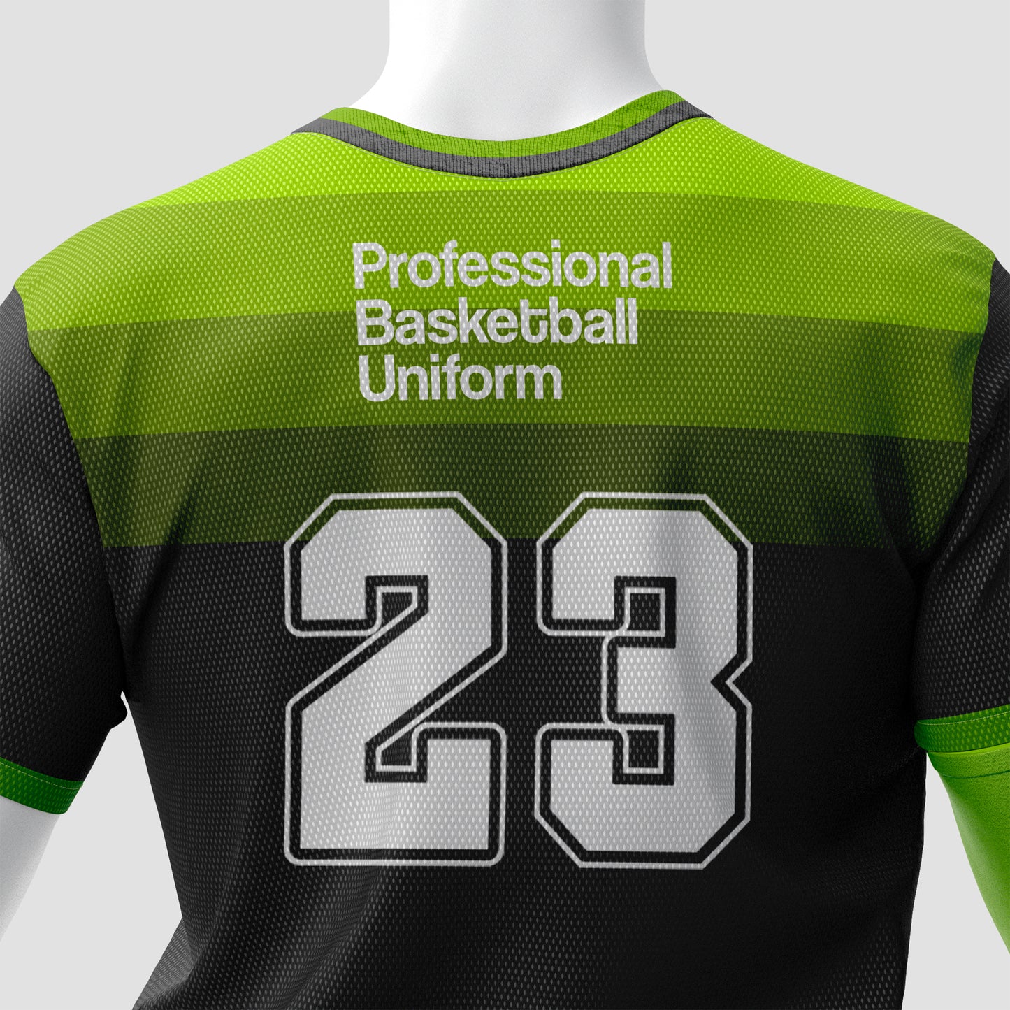 Basketball Uniform Mockup – Back View, High-Resolution