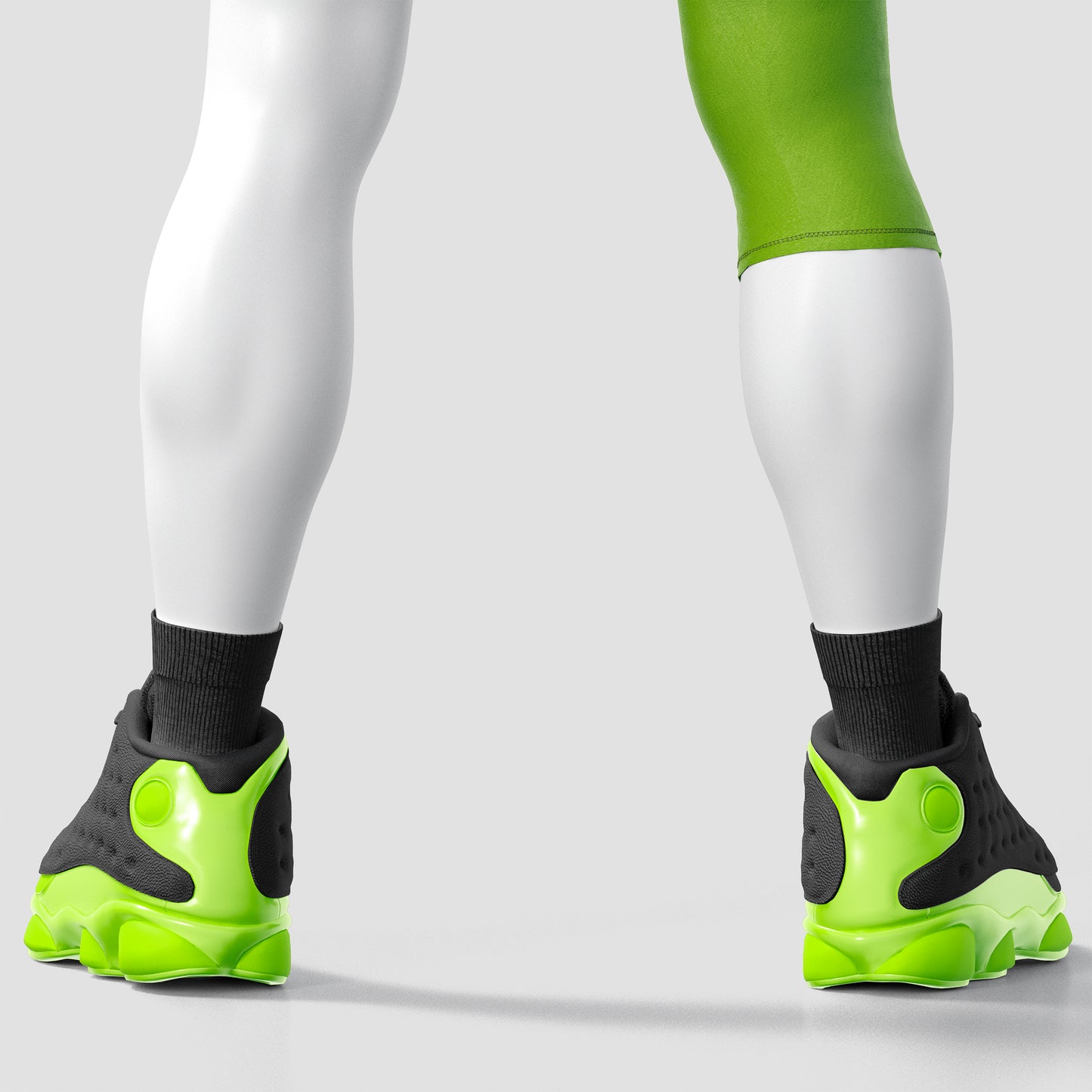 Basketball Uniform Mockup – Back View, High-Resolution