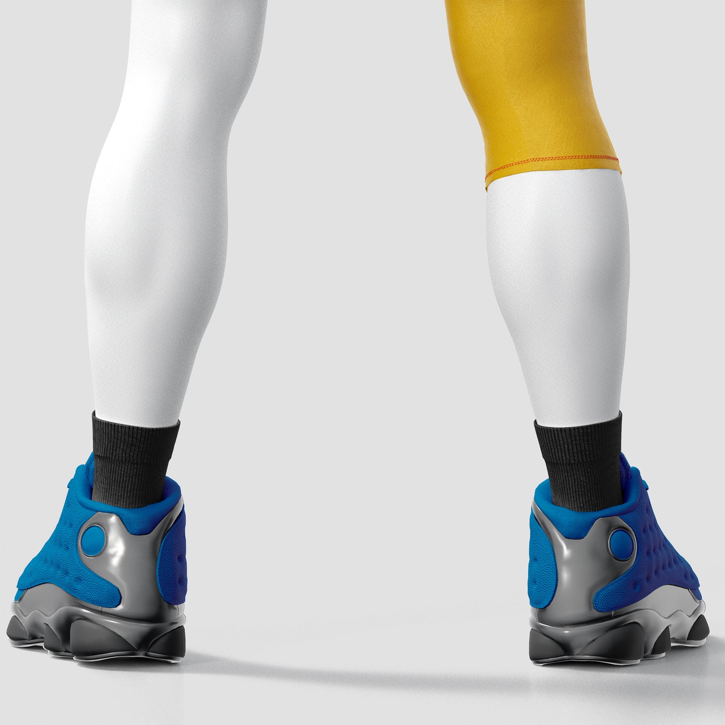 Basketball Uniform Mockup – Back View, High-Resolution