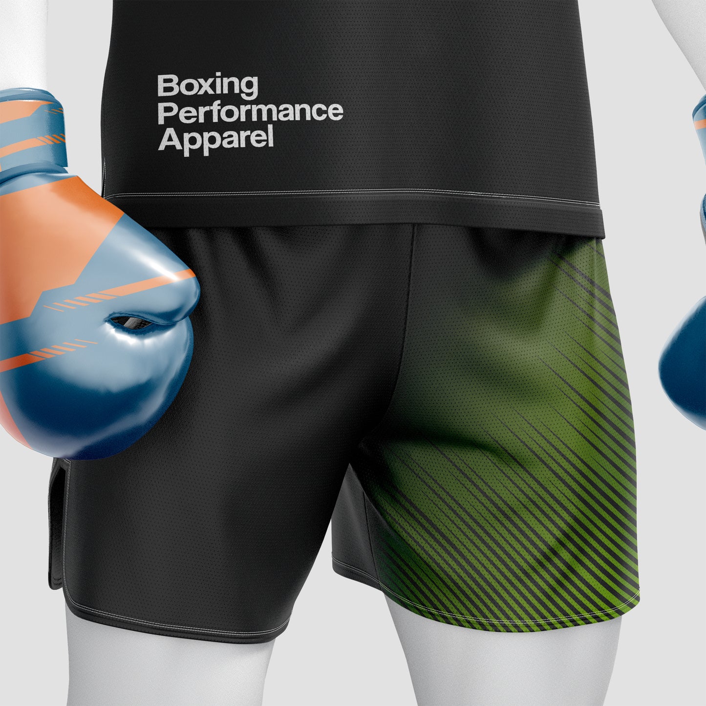 Boxing Training Mockup – Side View, High-Resolution