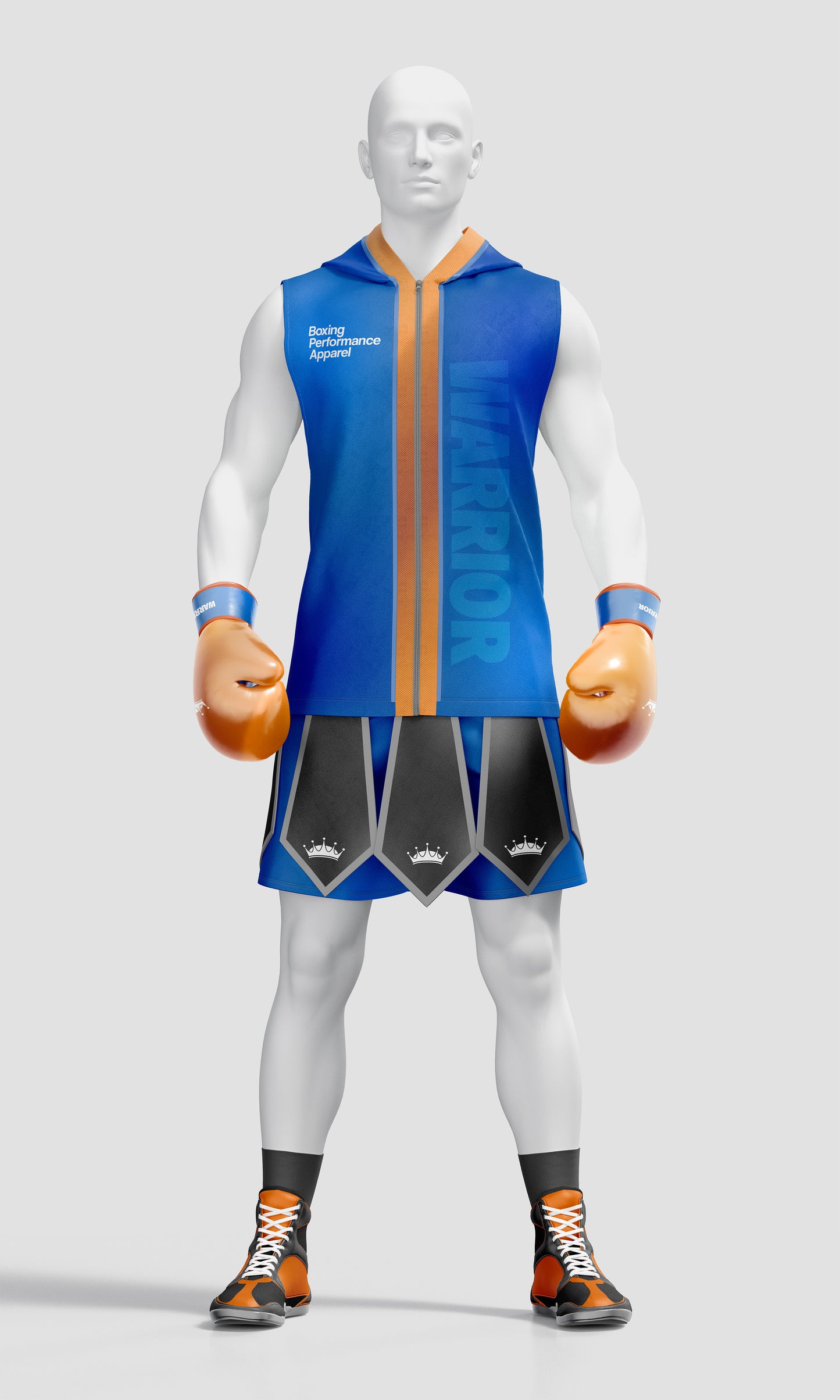 Boxing Competition Mockup – Front View, High-Resolution