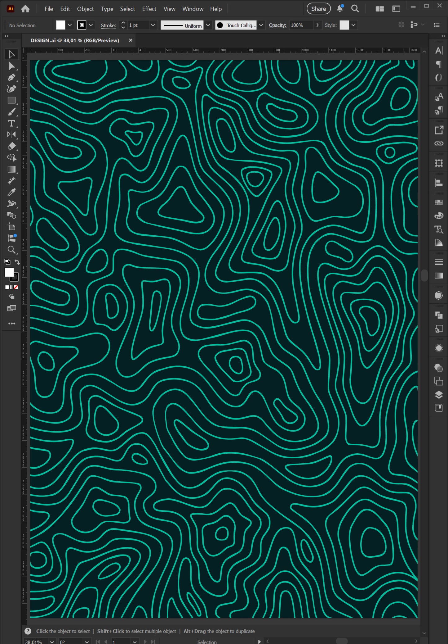 4 Vector Texture Pack – Topographic Maps – AI & EPS Files