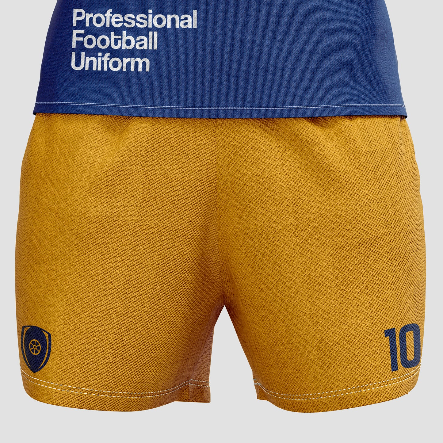 Football Uniform Mockup – Front View (Long Sleeve Jersey)
