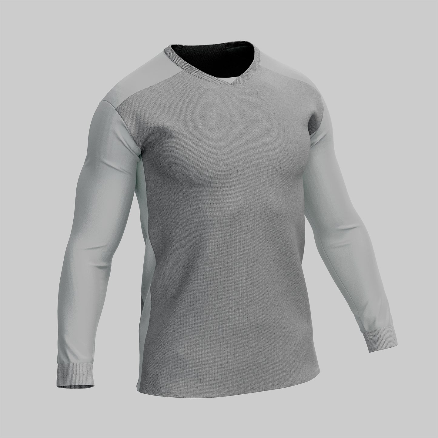 Football Jersey Mockup – Long Sleeve, Side View, High-Resolution
