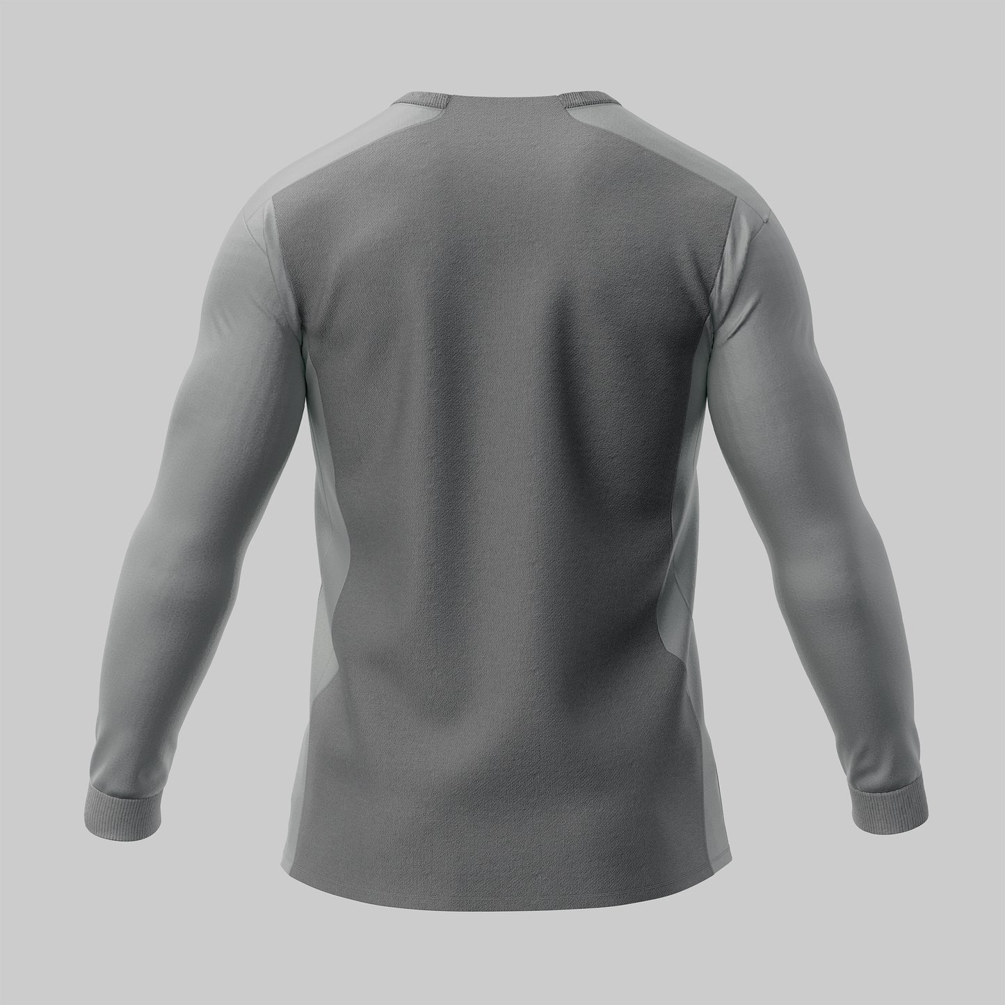 Football Jersey Mockup – Long Sleeve, Back View, High-Resolution