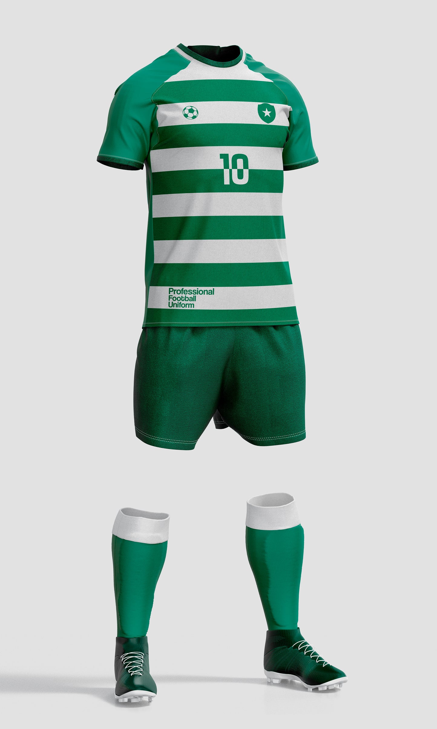 Football Uniform Mockup – Side View, High-Resolution