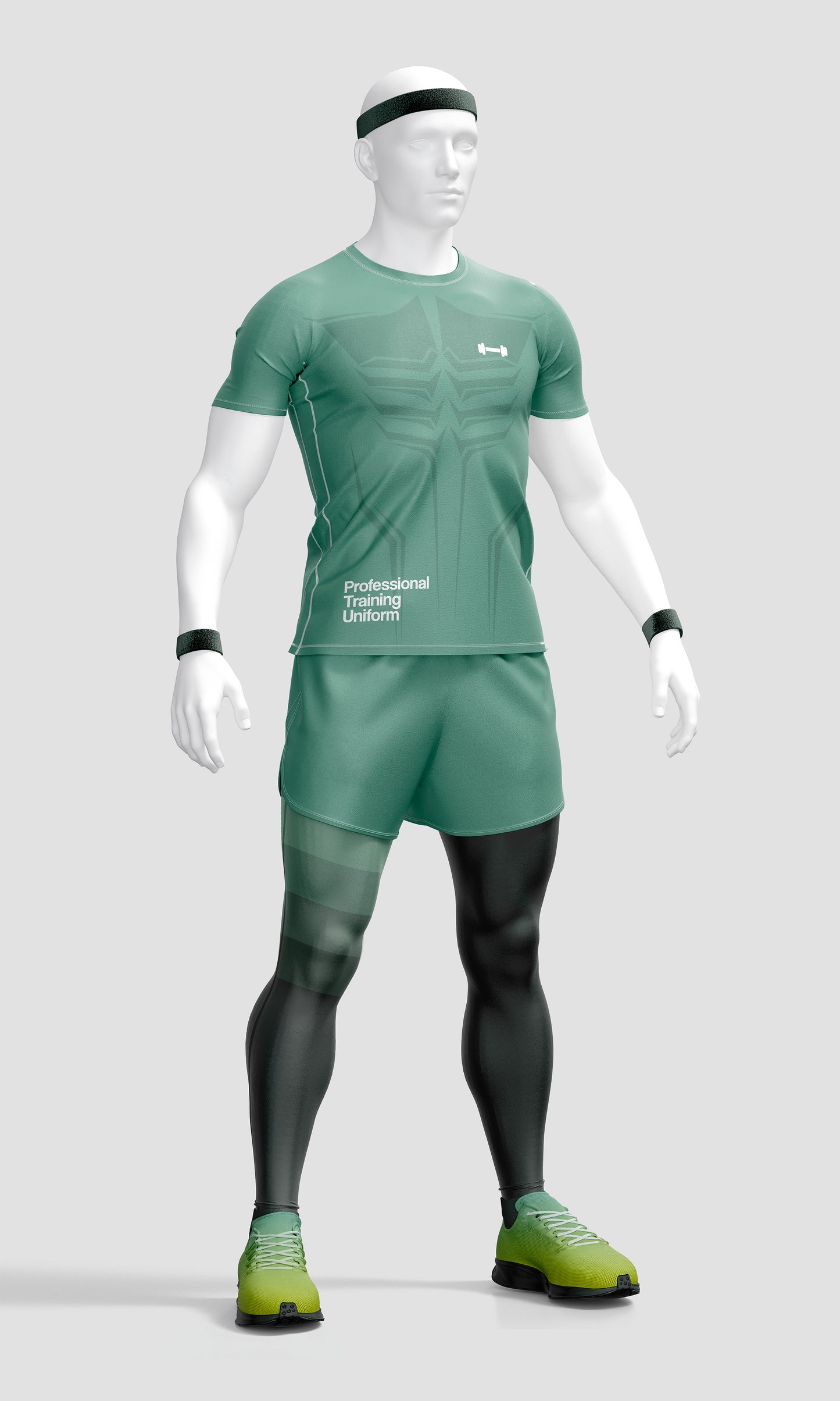 Activewear Uniform Mockup – High-Resolution, Side View