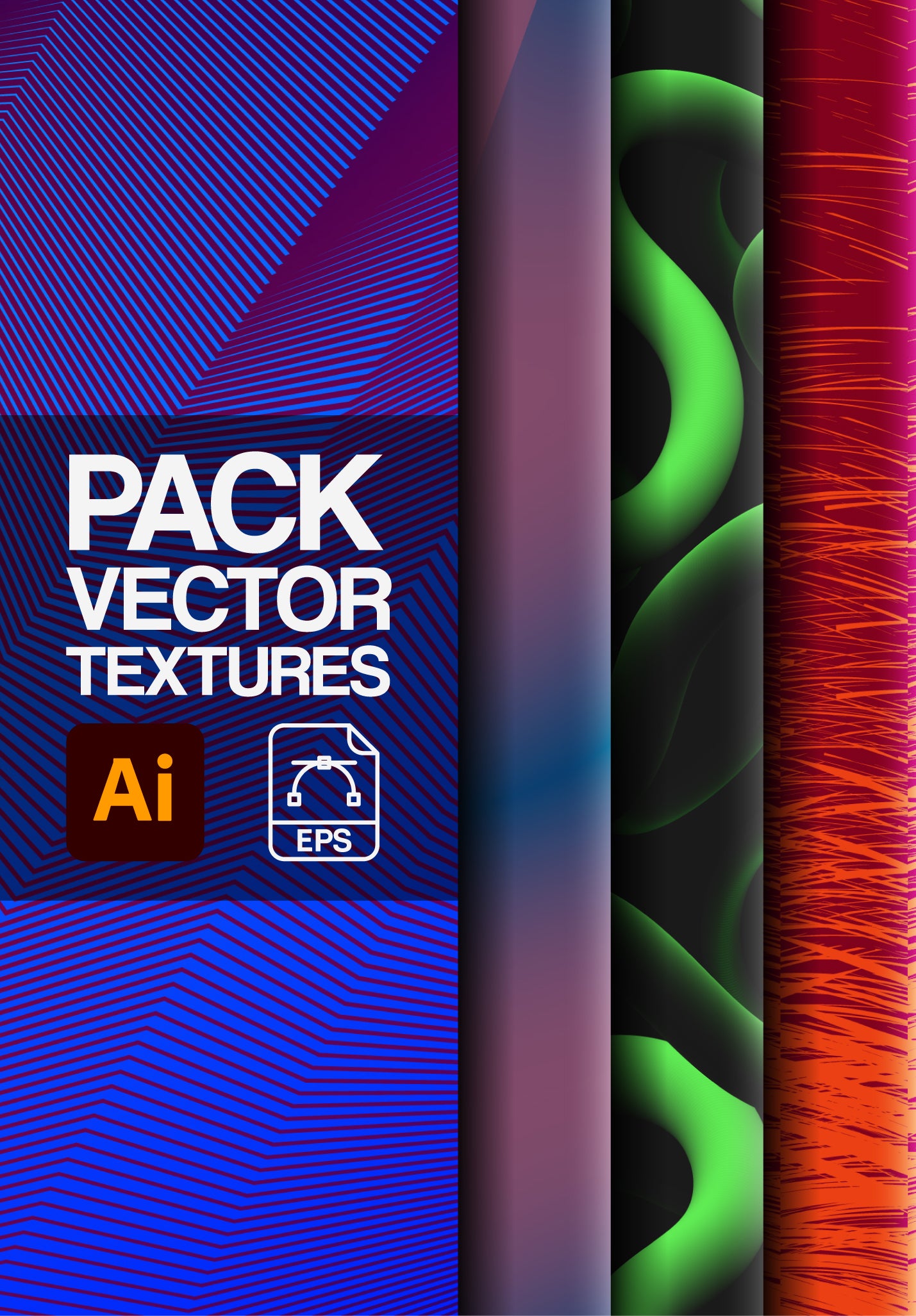 Vector Texture Pack – Blend Tool Illustrator (AI & EPS)
