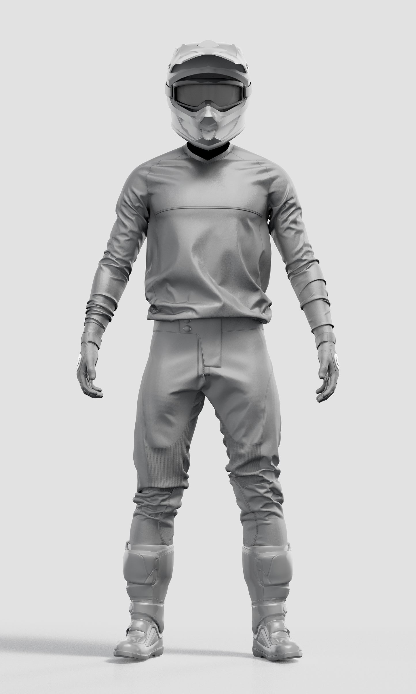 Motocross Uniform Mockup – High-Resolution, Front View