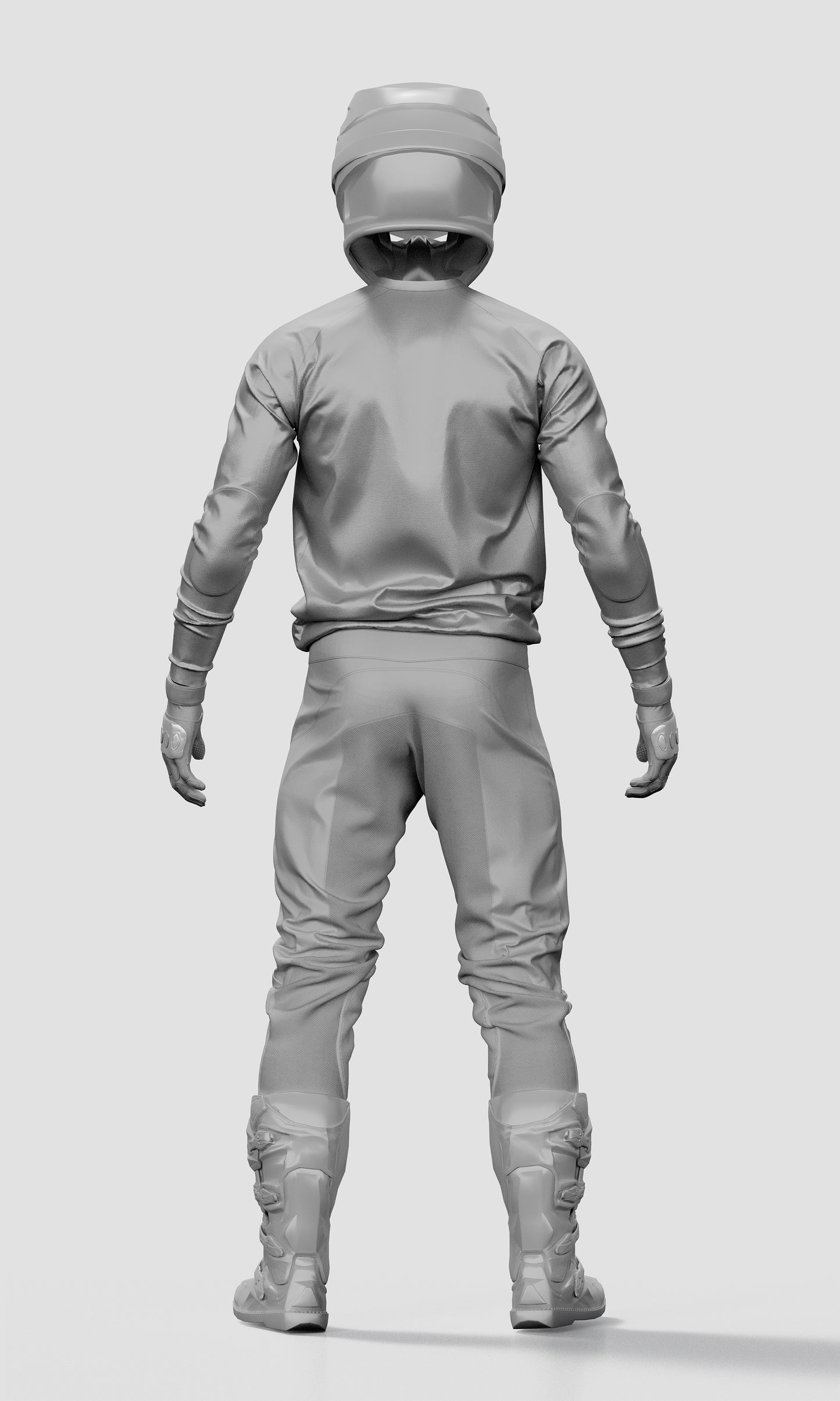 Motocross Uniform Mockup – High-Resolution, Back View