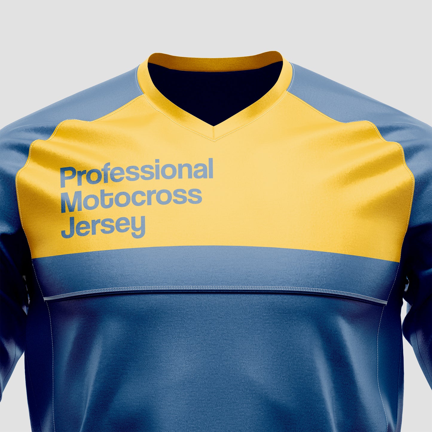 Motocross Jersey Mockup – High-Resolution, Front View