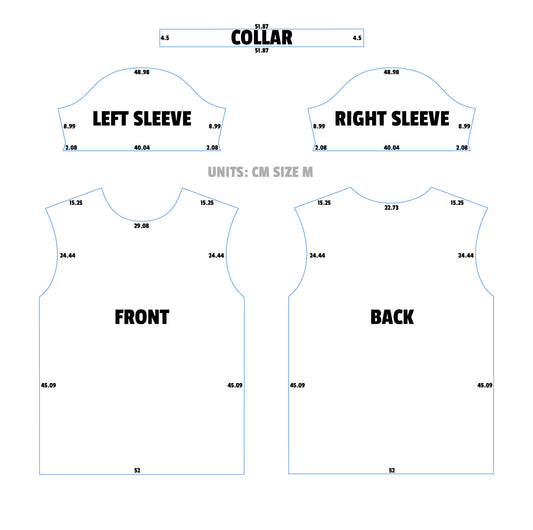 Sports Jersey Pattern – Professional Sublimation Template (Adult & Youth Sizes)