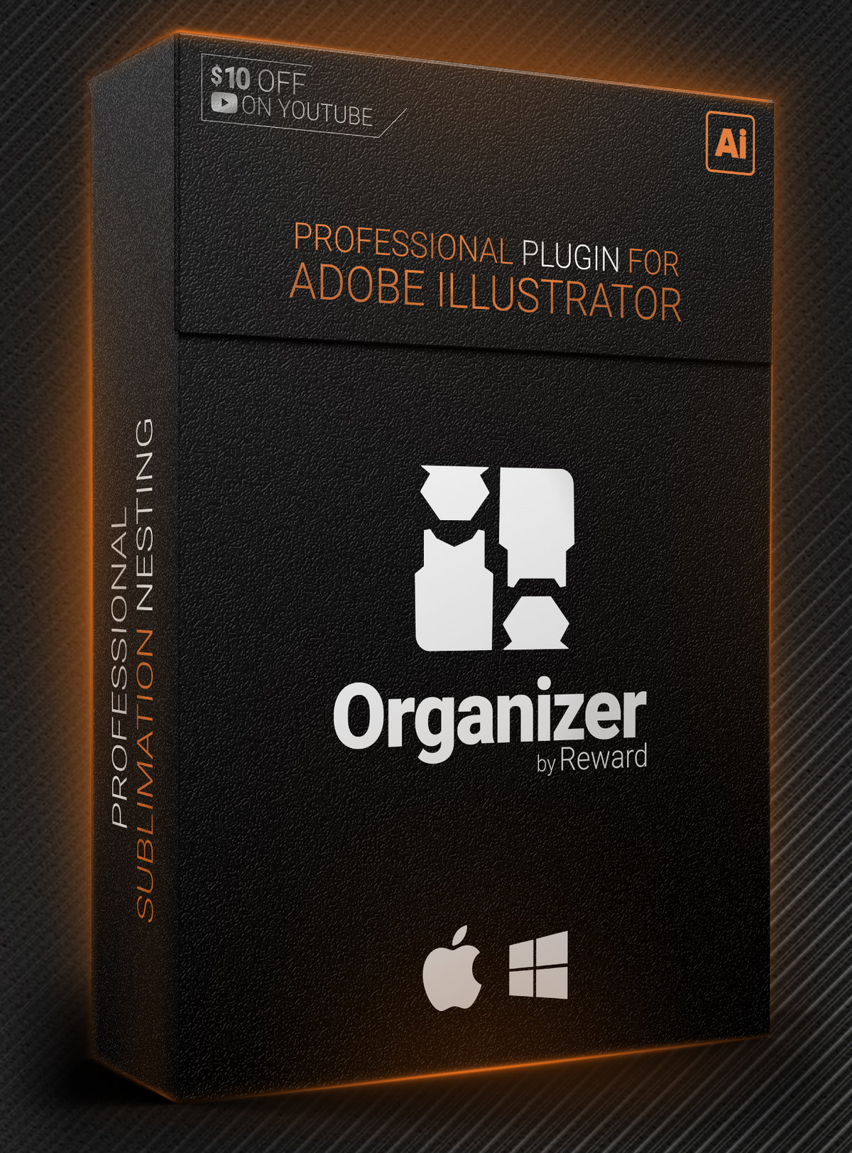 Organizer – Professional Nesting Plugin for Adobe Illustrator (Windows & macOS)