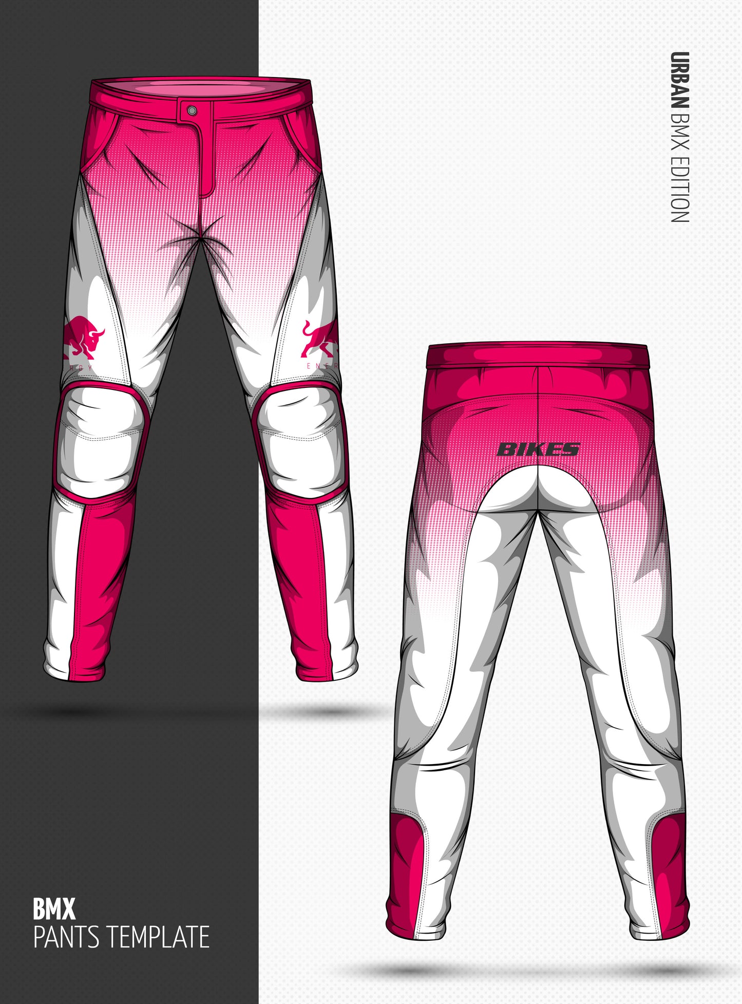BMX Pants Template – Urban Edition (AI & EPS Files)