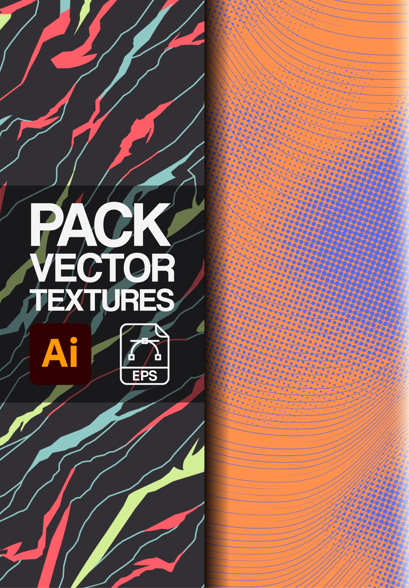 Vector Texture Pack (2 Textures) – AI & EPS Files – Mockups Reward