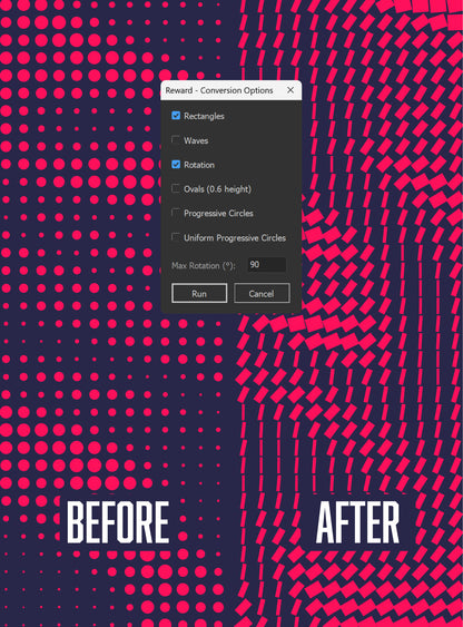 Illustrator Script: Conversion Options | Halftones