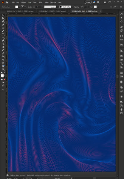 4 Vector Texture Pack – Abstract Waves – AI & EPS Files