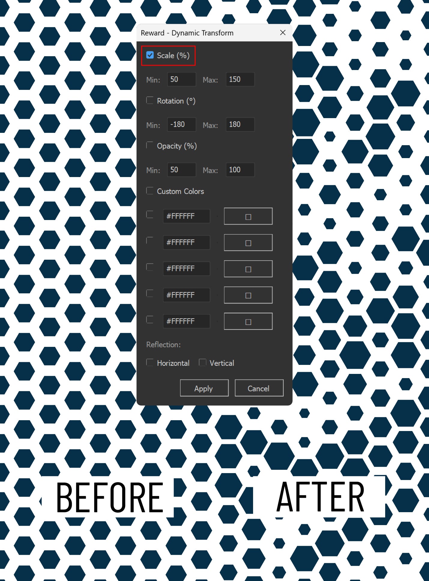 Illustrator Script: Dynamic Transform | Shape Randomizer