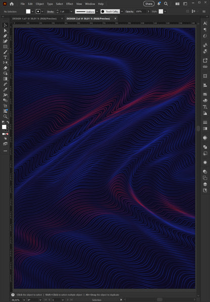 4 Vector Texture Pack – Abstract Waves – AI & EPS Files