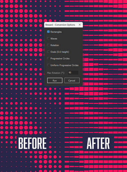 Illustrator Script: Conversion Options | Halftones