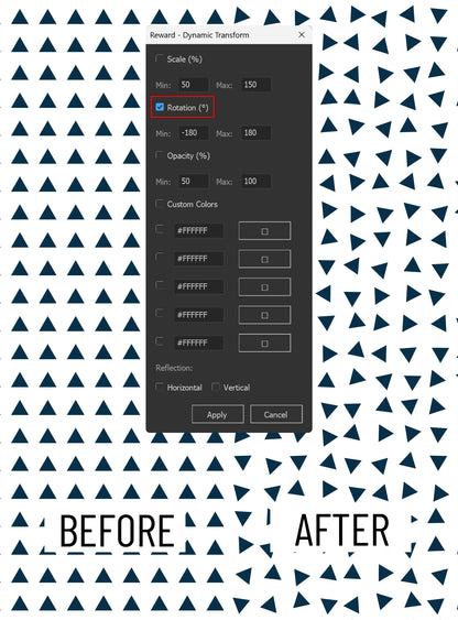 Illustrator Script: Dynamic Transform | Shape Randomizer