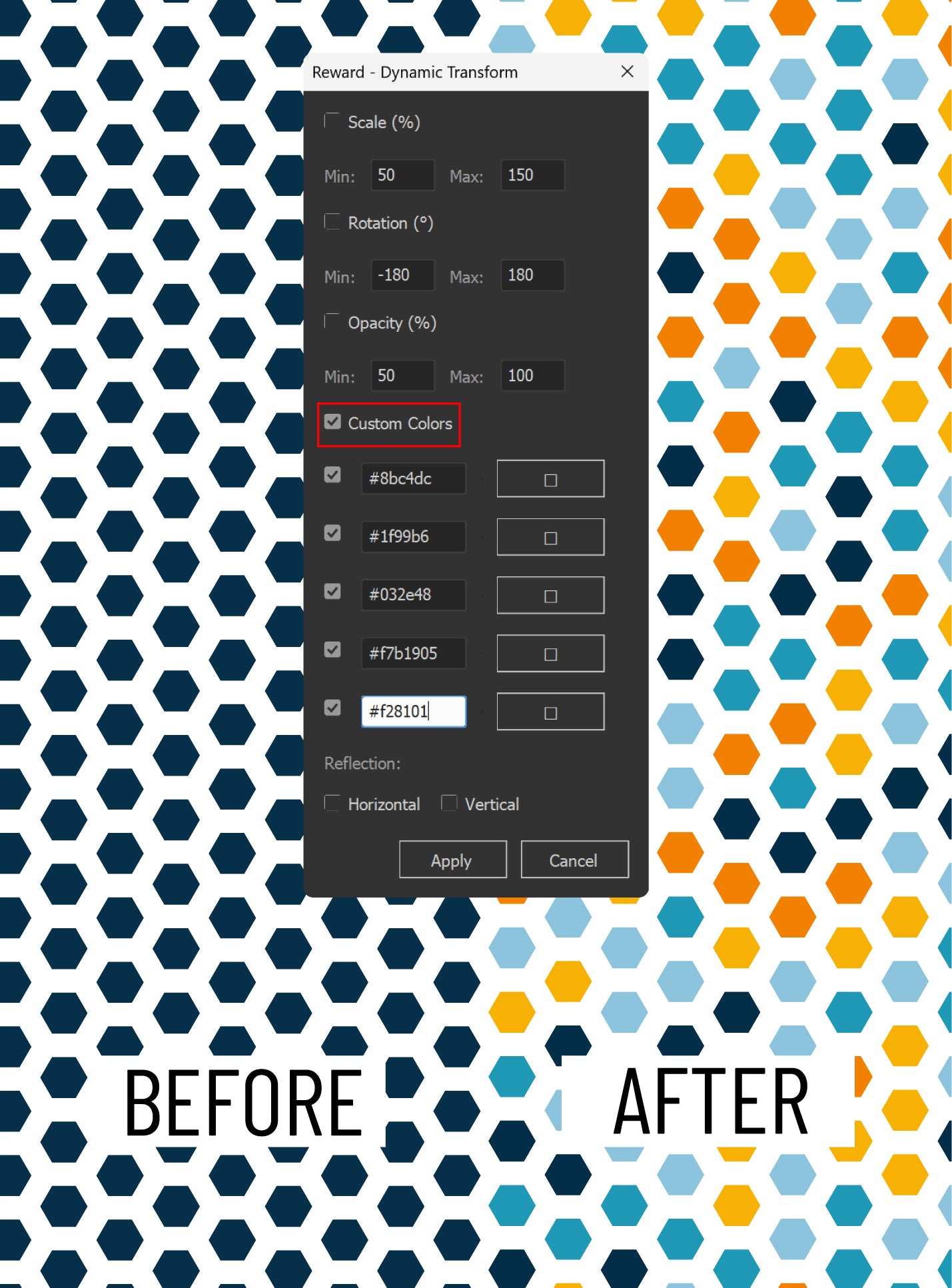 Illustrator Script: Dynamic Transform | Shape Randomizer