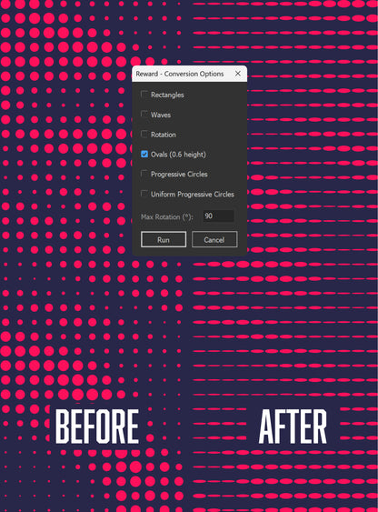 Illustrator Script: Conversion Options | Halftones
