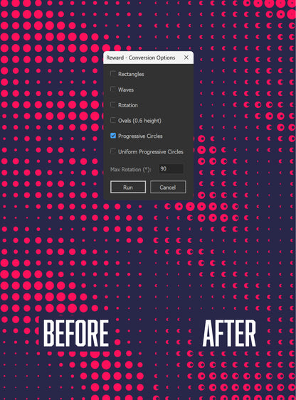 Illustrator Script: Conversion Options | Halftones