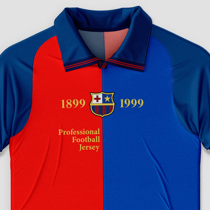 Football Jersey Mockup – Classic 1999 Edition, Front View, High-Resolution