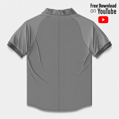 Football Jersey Mockup – Classic 1999 Edition, Back View, High-Resolution