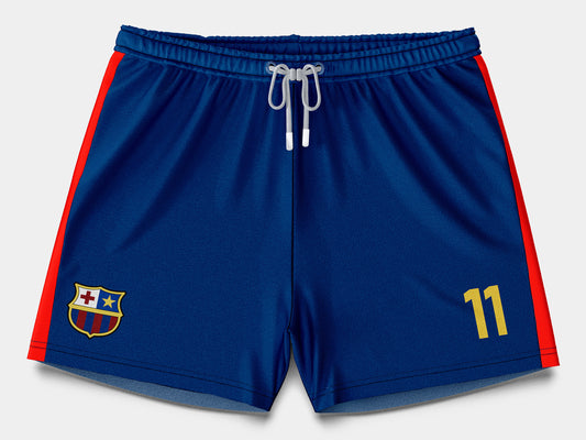Football Shorts Mockup – Classic 1999 Edition, Front View, High-Resolution