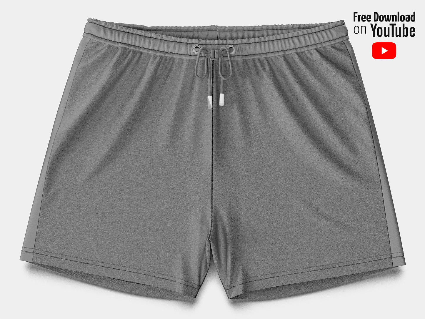 Football Shorts Mockup – Classic 1999 Edition, Front View, High-Resolution