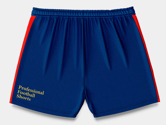 Football Shorts Mockup – Classic 1999 Edition, Back View, High-Resolution