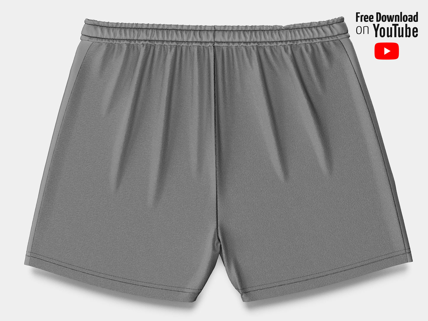 Football Shorts Mockup – Classic 1999 Edition, Back View, High-Resolution