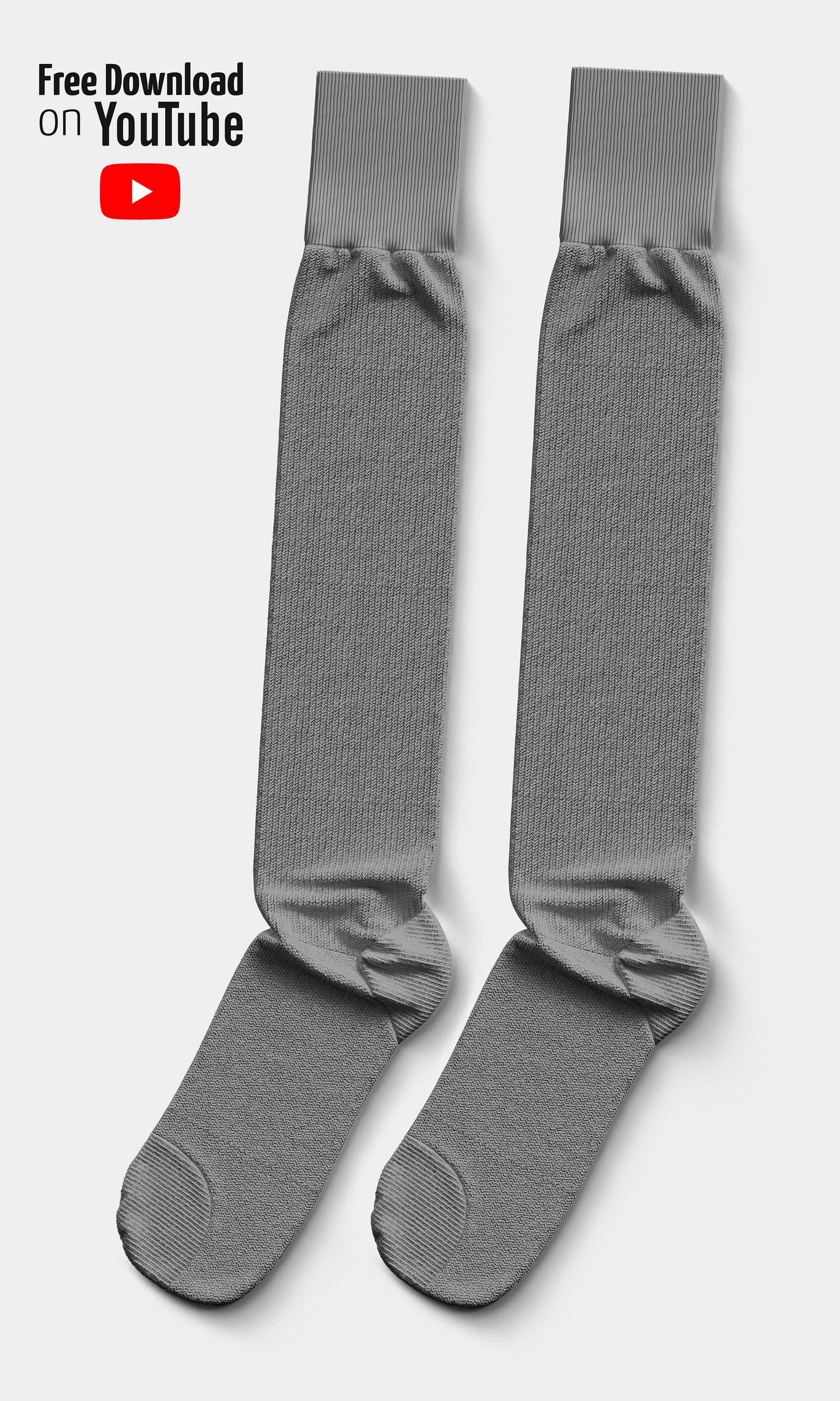 Football Socks Mockup – Classic 1999 Edition, High-Resolution