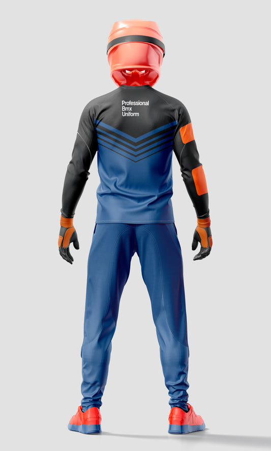 BMX Uniform Mockup – High-Resolution, Back View