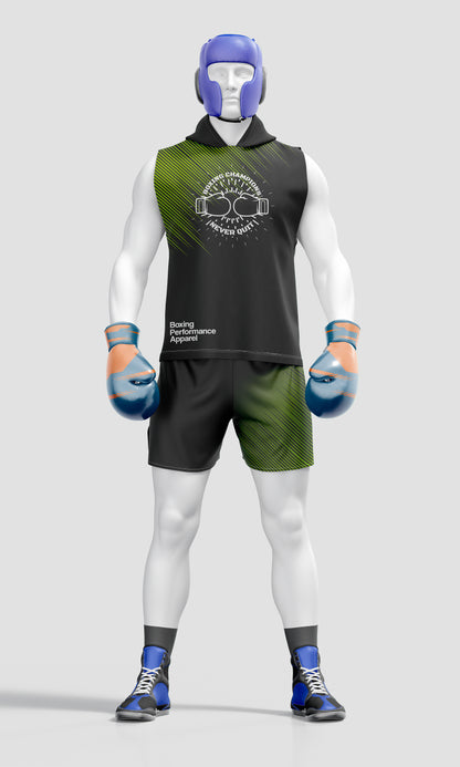 Boxing Training Mockup – Front View, High-Resolution