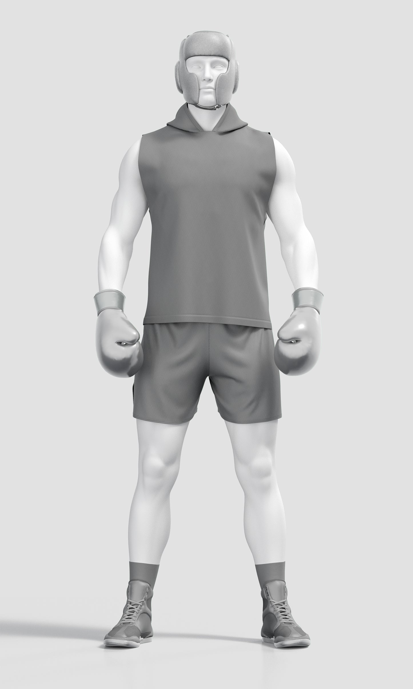 Boxing Training Mockup – Front View, High-Resolution