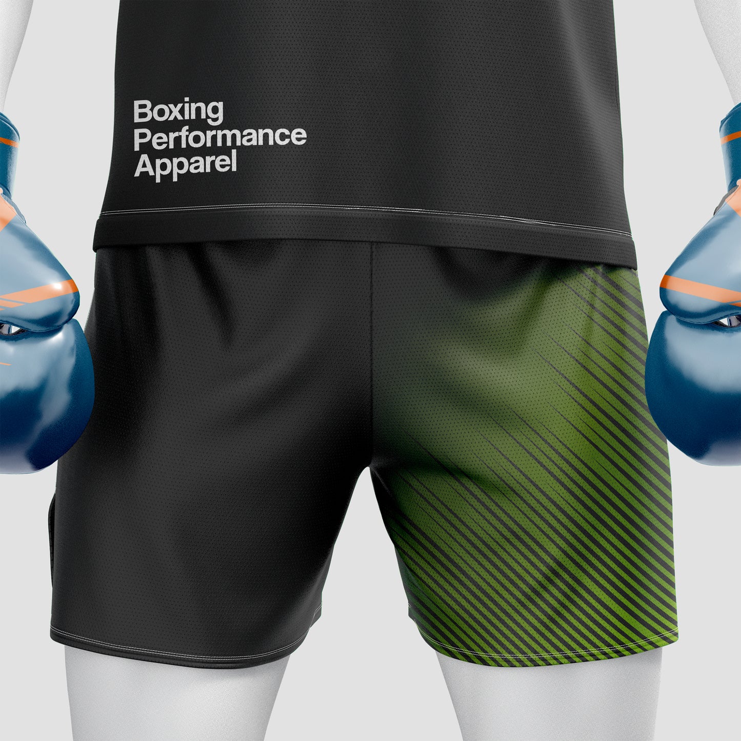 Boxing Training Mockup – Front View, High-Resolution