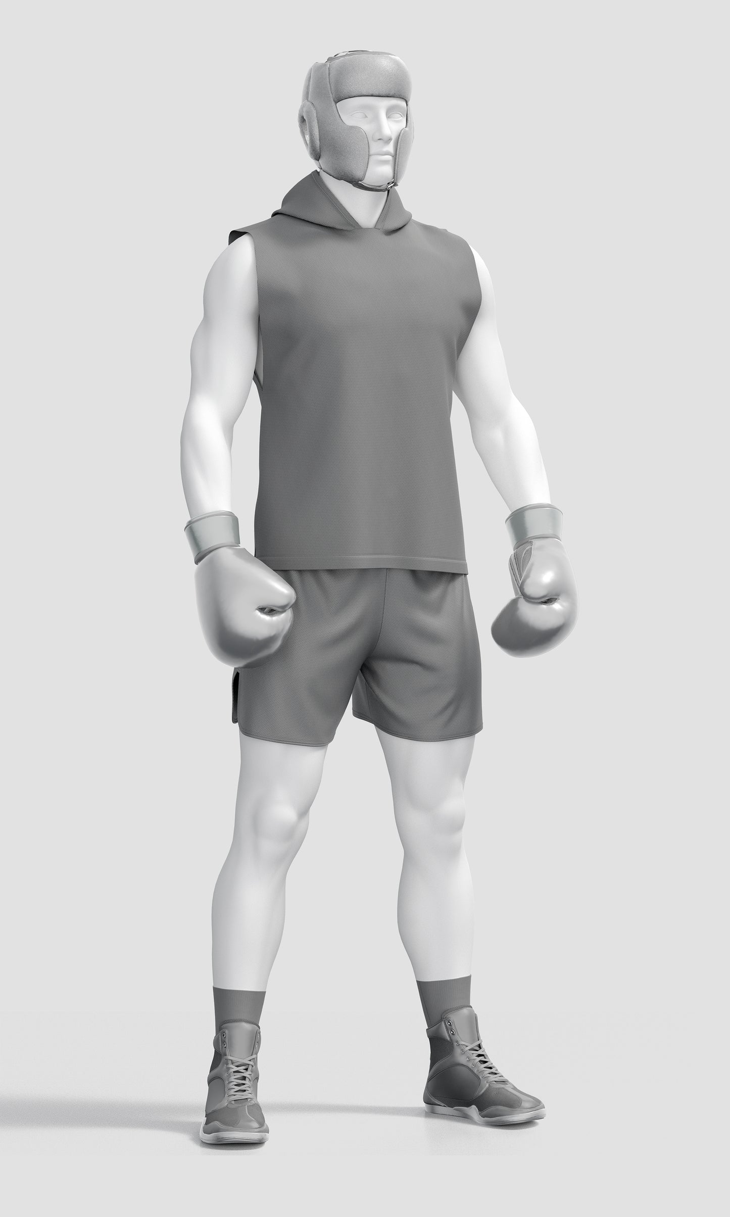Boxing Training Mockup – Side View, High-Resolution
