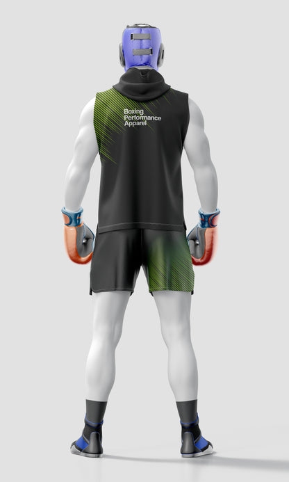 Boxing Training Mockup – Back View, High-Resolution