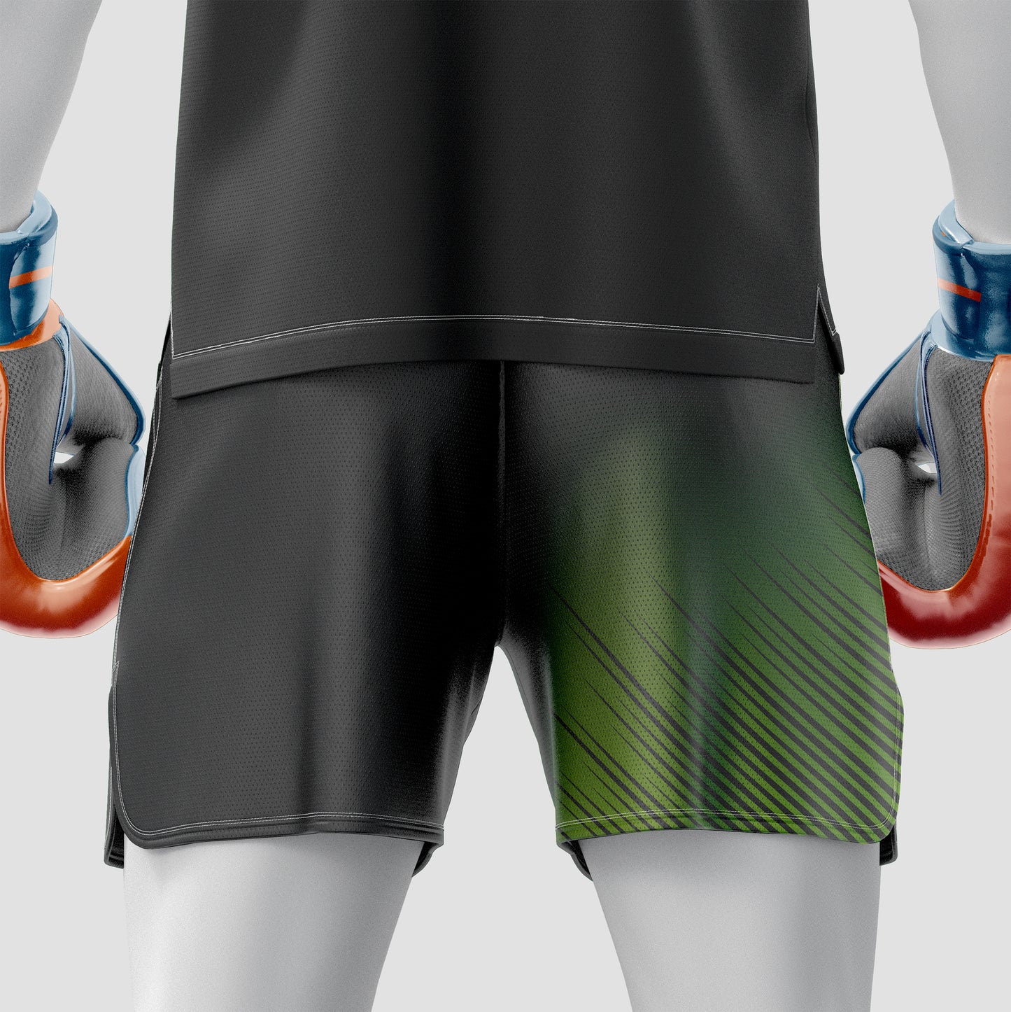 Boxing Training Mockup – Back View, High-Resolution