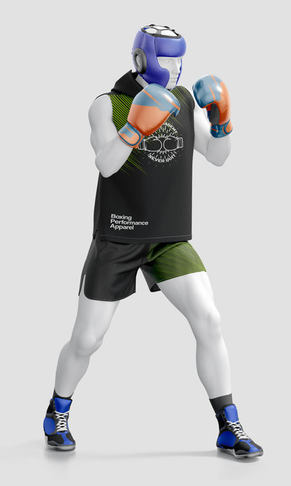 Boxing Training Mockup – Side View, High-Resolution