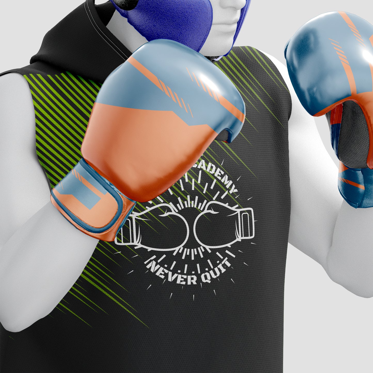 Boxing Training Mockup – Side View, High-Resolution