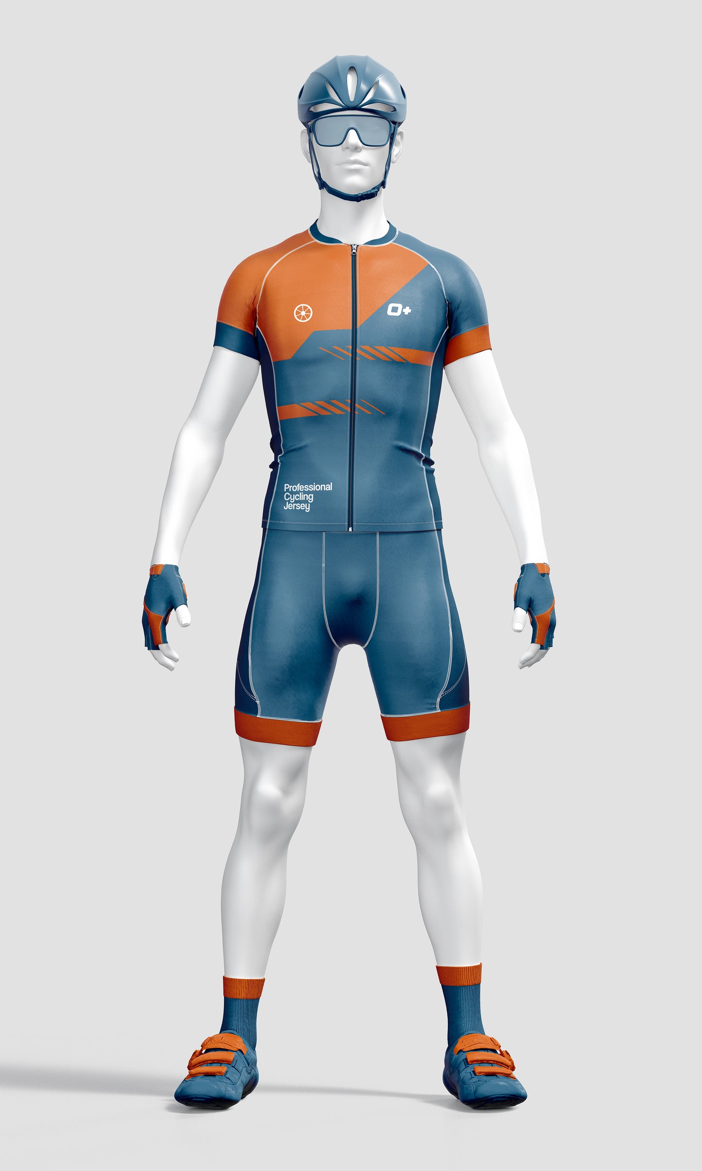 Cycling Uniform Mockup – High-Resolution, Front View