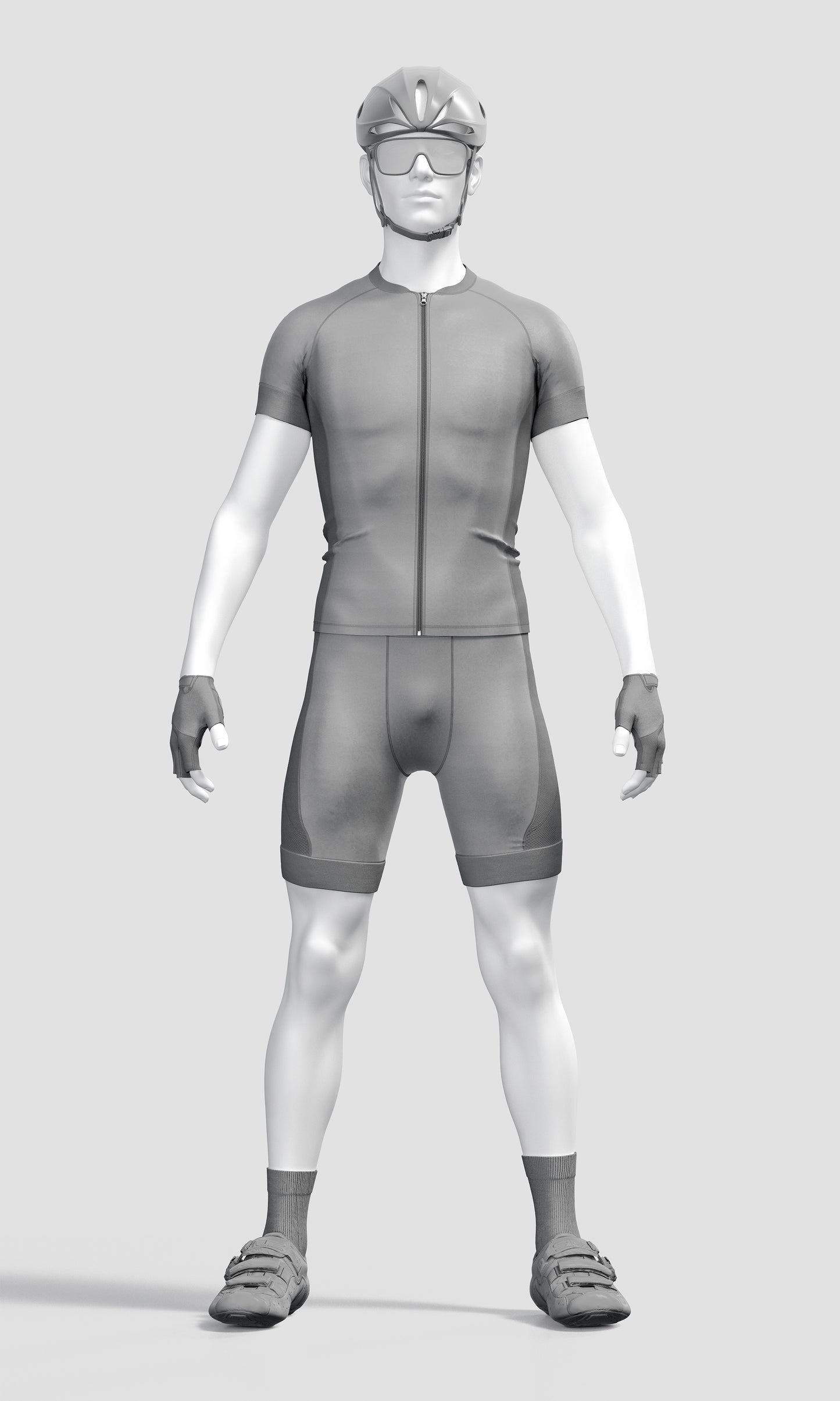 Cycling Uniform Mockup – High-Resolution, Front View