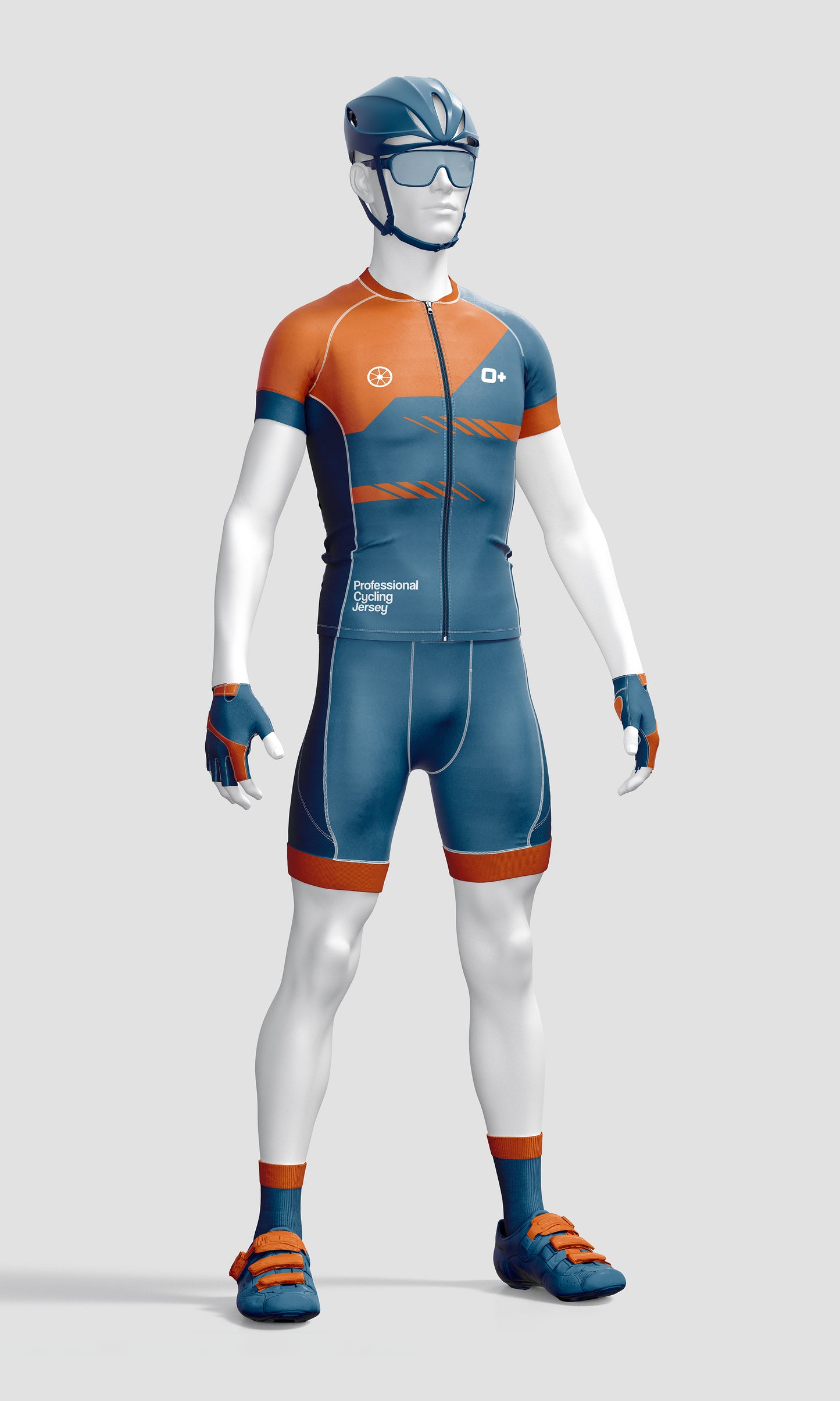 Cycling Uniform Mockup – High-Resolution, Side View