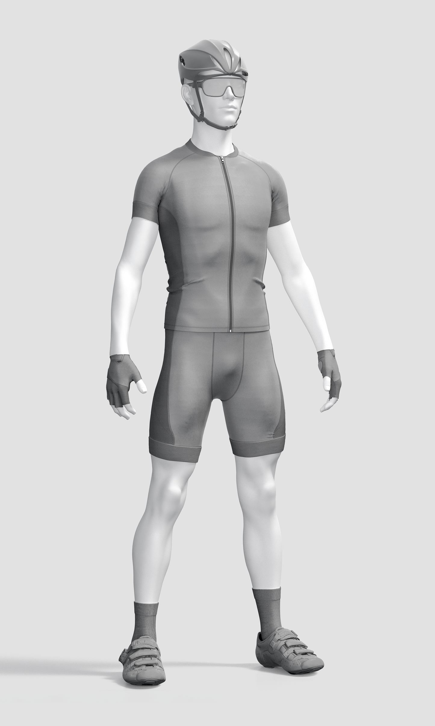 Cycling Uniform Mockup – High-Resolution, Side View