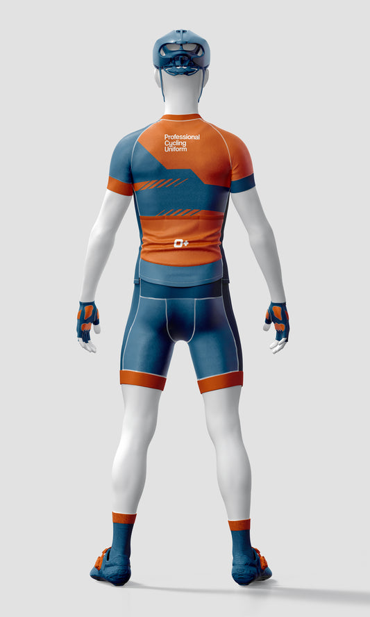 Cycling Uniform Mockup – High-Resolution, Back View